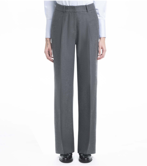 Παντελόνι με Πιέτες σε Ολόμαλλη Φανέλα