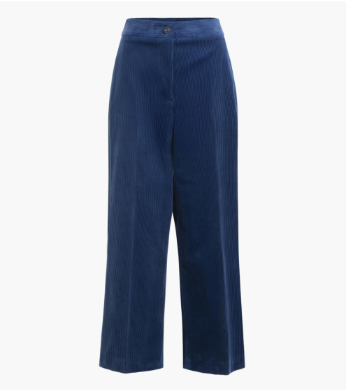 Παντελόνι Cropped σε Cotton Κοτλέ