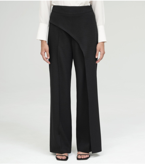 Παντελόνι με Panel σε Μάλλινο Κρεπ