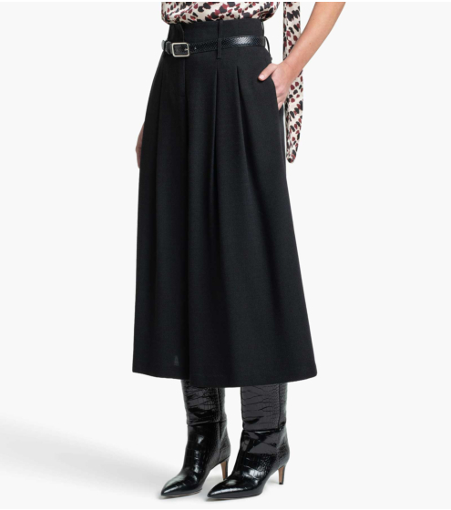 Jupe Culotte Mε Πιέτες σε Kρεπ