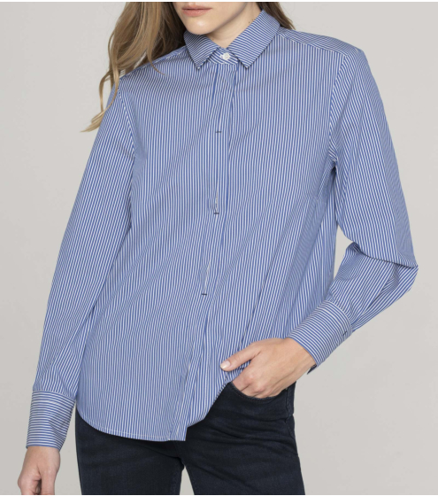 Πουκάμισο σε Ριγέ Ποπλίνα