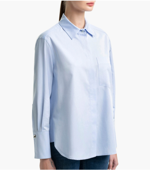 Πουκάμισο Βoyfriend σε Ποπλίνα