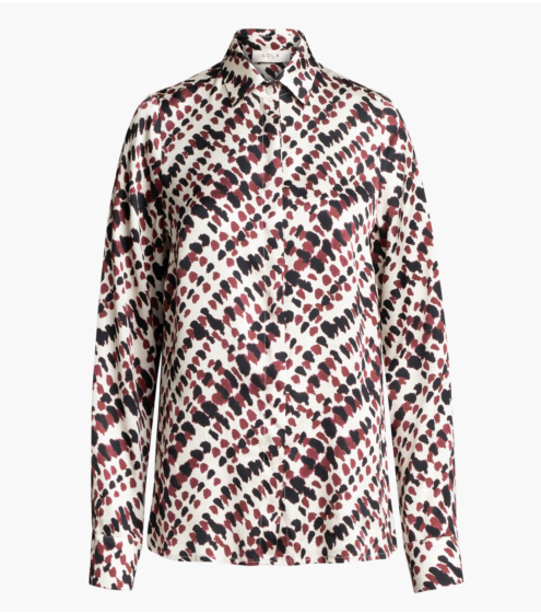 Πουκάμισο Printed σε Viscose Satin