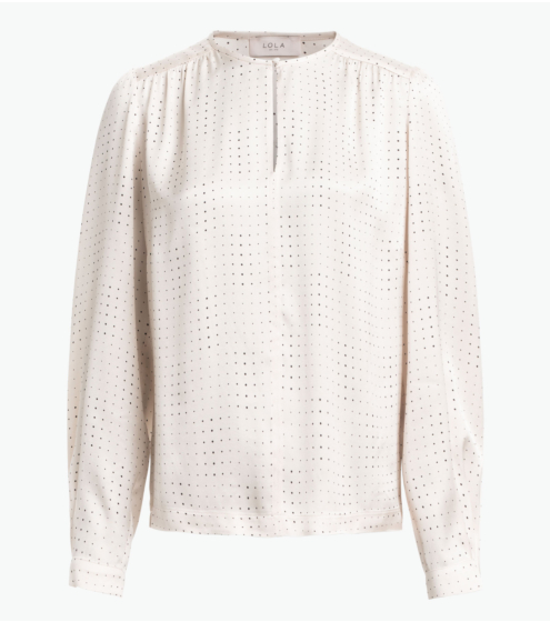 Mπλούζα σε Pois Viscose Satin