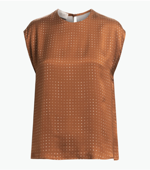Top σε Pois Viscose Satin