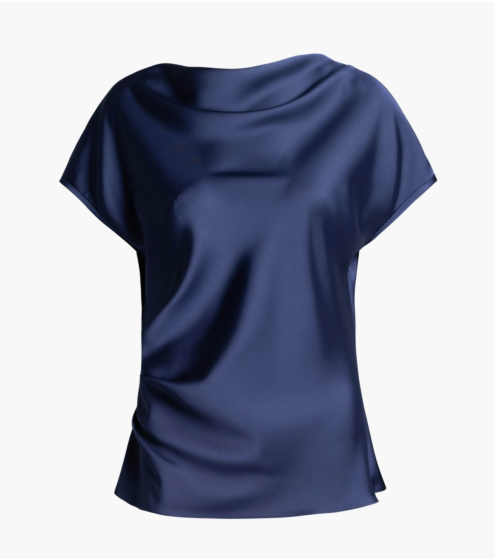 Μπλούζα Ντραπέ σε Σατέν