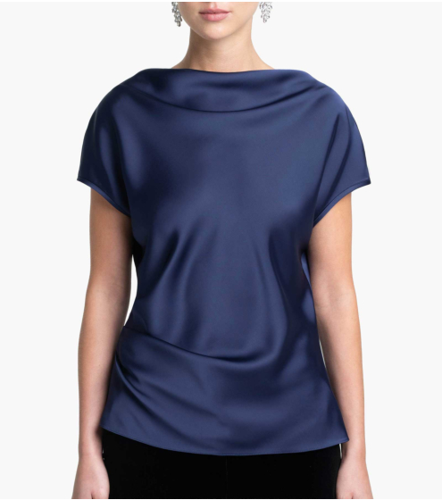 Μπλούζα Ντραπέ σε Σατέν