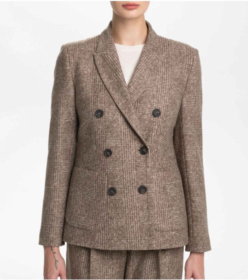 Blazer Prince de Galles με Παρθένο Μαλλί