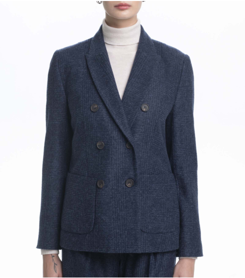 Blazer Prince de Galles με Παρθένο Μαλλί