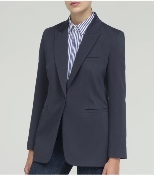 Blazer σε Σατέν Γκαμπαρντίνα