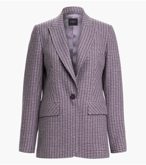 Blazer σε Ιταλικό Μάλλινο Pied de Poule