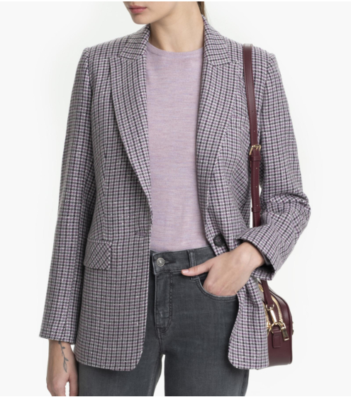 Blazer σε Ιταλικό Μάλλινο Pied de Poule