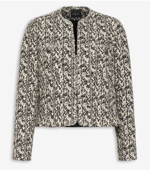 Zακέτα Two Tone Boucle