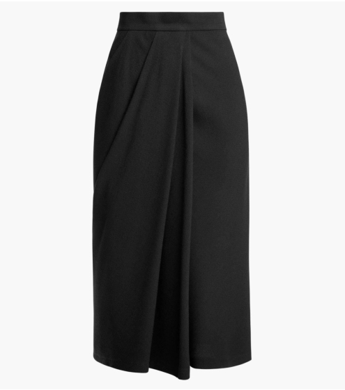 Φούστα Draped σε Μάλλινο Κρεπ