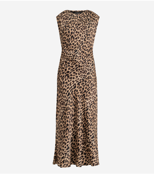 Φόρεμα Midi με Leopard Print