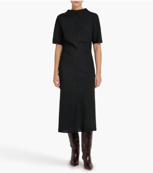 Φόρεμα Cowl-Neck σε Mάλλινο Κρεπ
