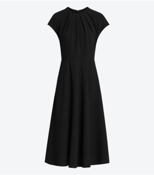 Φόρεμα Pleated σε Μάλλινο Κρεπ