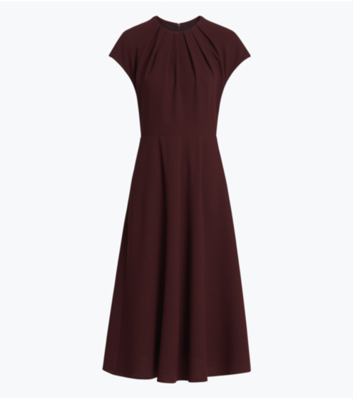 Φόρεμα Pleated σε Μάλλινο Κρεπ