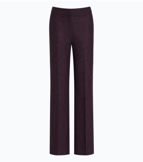 Παντελόνι Flared σε Ριγέ Wool Blend Ύφασμα