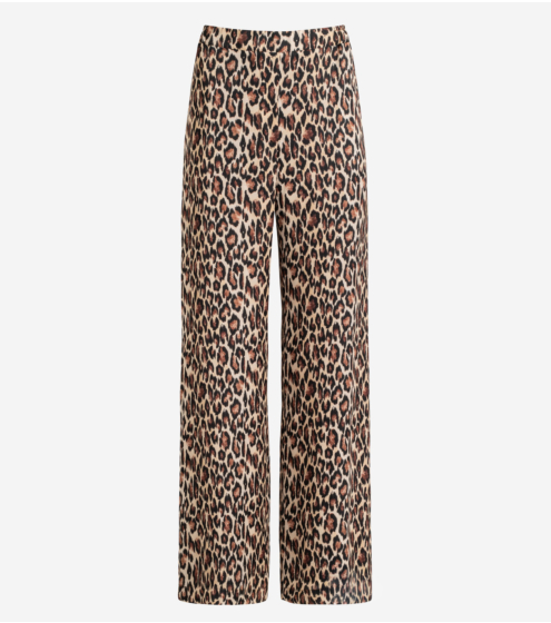 Παντελόνι Wide Leg με Leopard Print