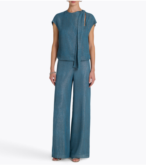 Παντελόνι WIde Leg Silk- Blend