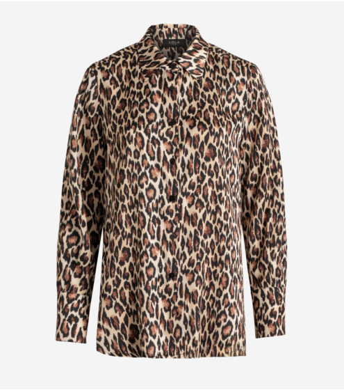 Πουκάμισο Oversized με Leopard Print