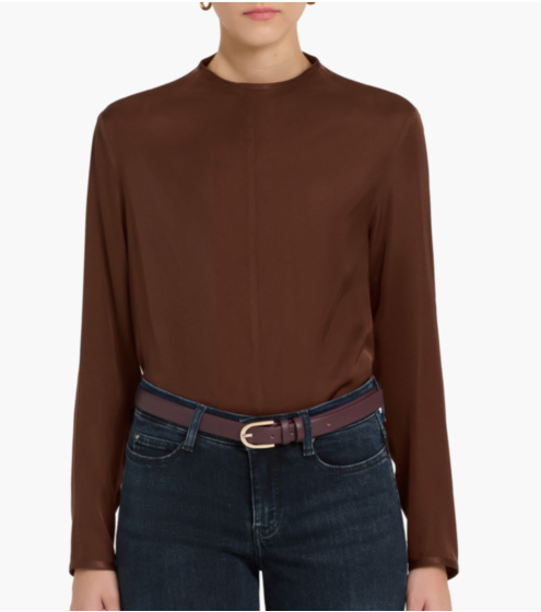 Μπλούζα Cowl Neck Σατέν