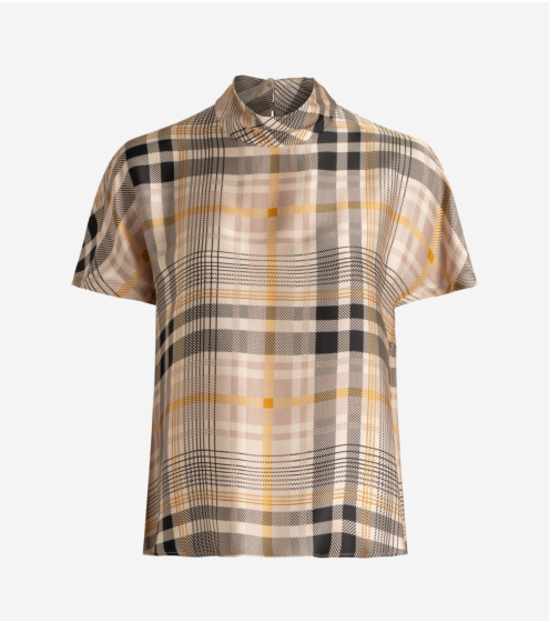 Top σε Plaid Σατέν