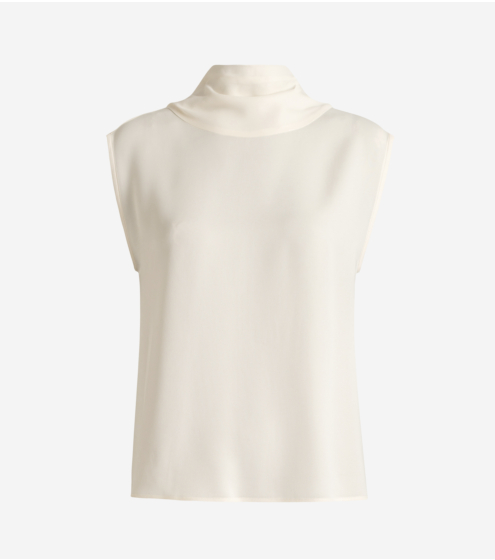 Shawl Collar Κρεπ Top