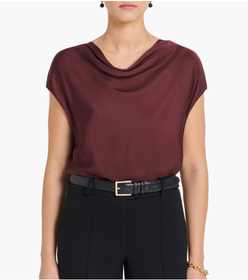 Top Draped Satin