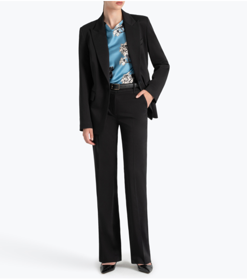 Blazer Tailored σε Σατέν Γκαμπαρντίνα