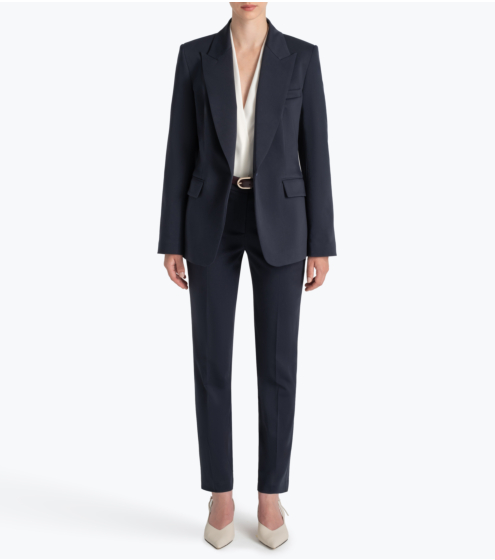 Blazer Tailored σε Σατέν Γκαμπαρντίνα