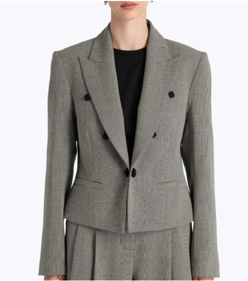Blazer Cropped σε Virgin Wool