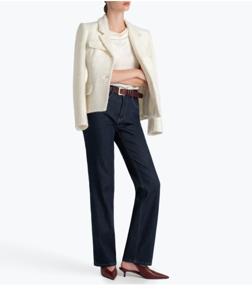 Zακέτα Cropped σε Wool Blend Boucle