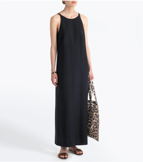 Φόρεμα Midi σε Viscose Linen Blend