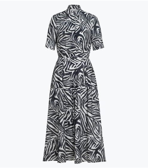 Φόρεμα -Shirt σε Cotton Zebra Print