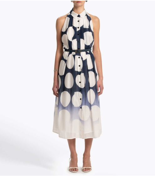 Φόρεμα Midi σε Pois Voile