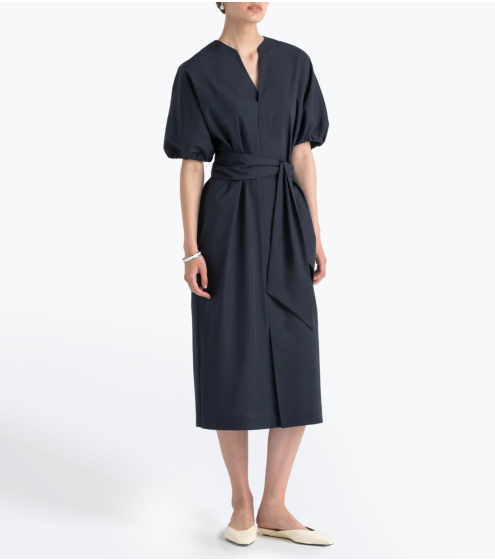 Φόρεμα Boxy σε Stone Wash Poplin