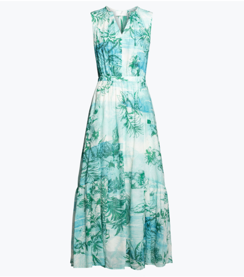 Φόρεμα Maxi σε Εμπριμέ Βουάλ