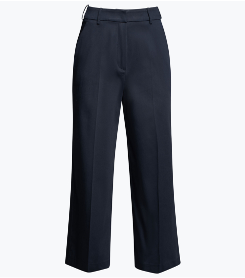 Παντελόνι Cropped σε Σατέν Γκαμπαρτίνα