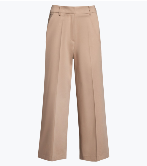 Παντελόνι Cropped σε Σατέν Γκαμπαρτίνα