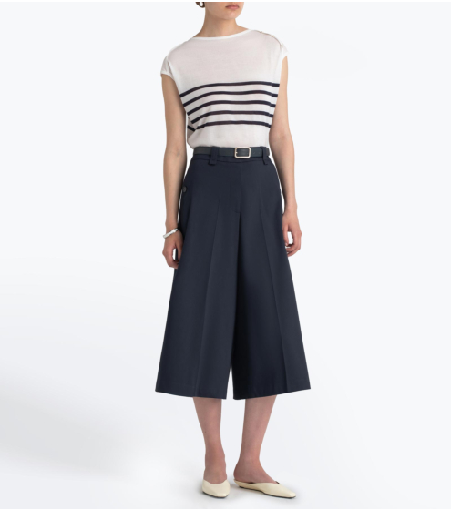 Jupe Culotte σε Σατέν Γκαμπαρντίνα