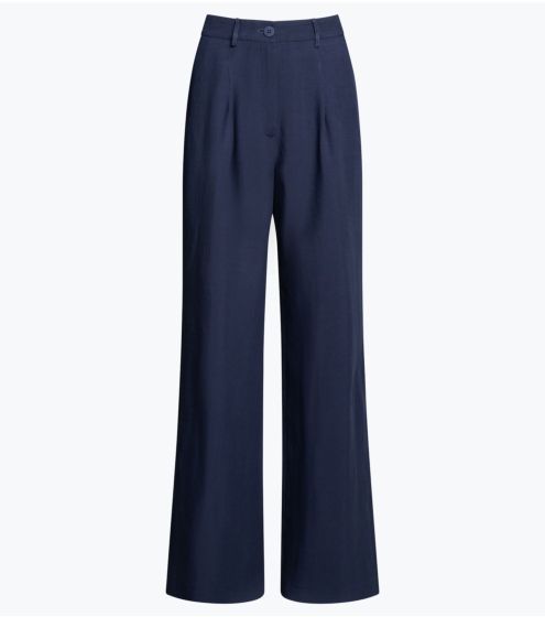 Παντελόνι Wide Leg σε Viscose Linen Blend