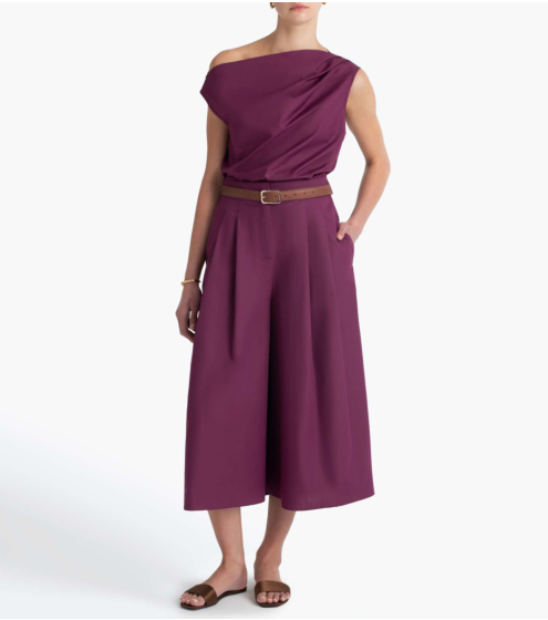 Jupe Culotte σε Stone Wash Poplin