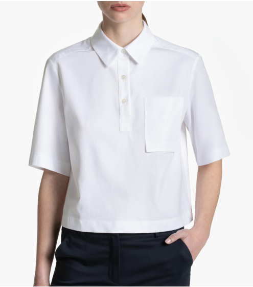 Πουκάμισο Boxy σε Σατέν Ποπλίνα