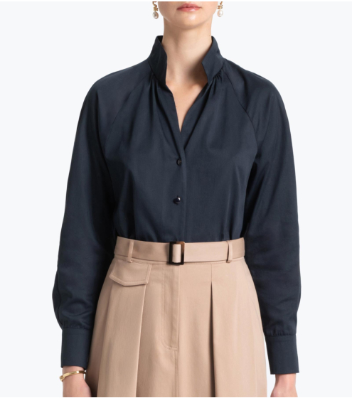 Πουκάμισο Raglan σε Σατέν Ποπλίνα