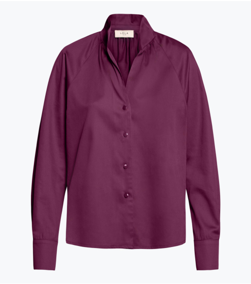 Πουκάμισο Raglan σε Σατέν Ποπλίνα