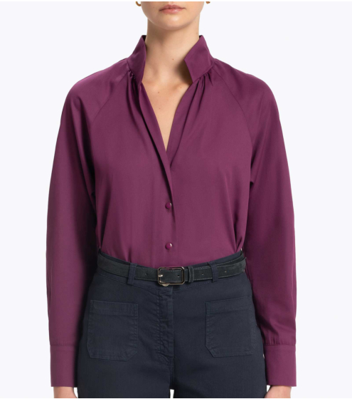 Πουκάμισο Raglan σε Σατέν Ποπλίνα