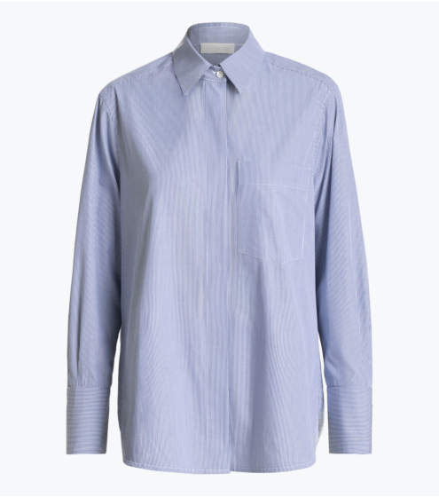 Πουκάμισο Boyfriend σε Ριγέ Ποπλίνα