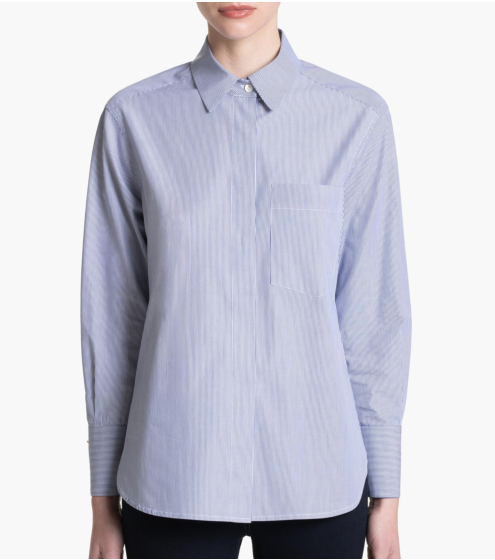 Πουκάμισο Boyfriend σε Ριγέ Ποπλίνα